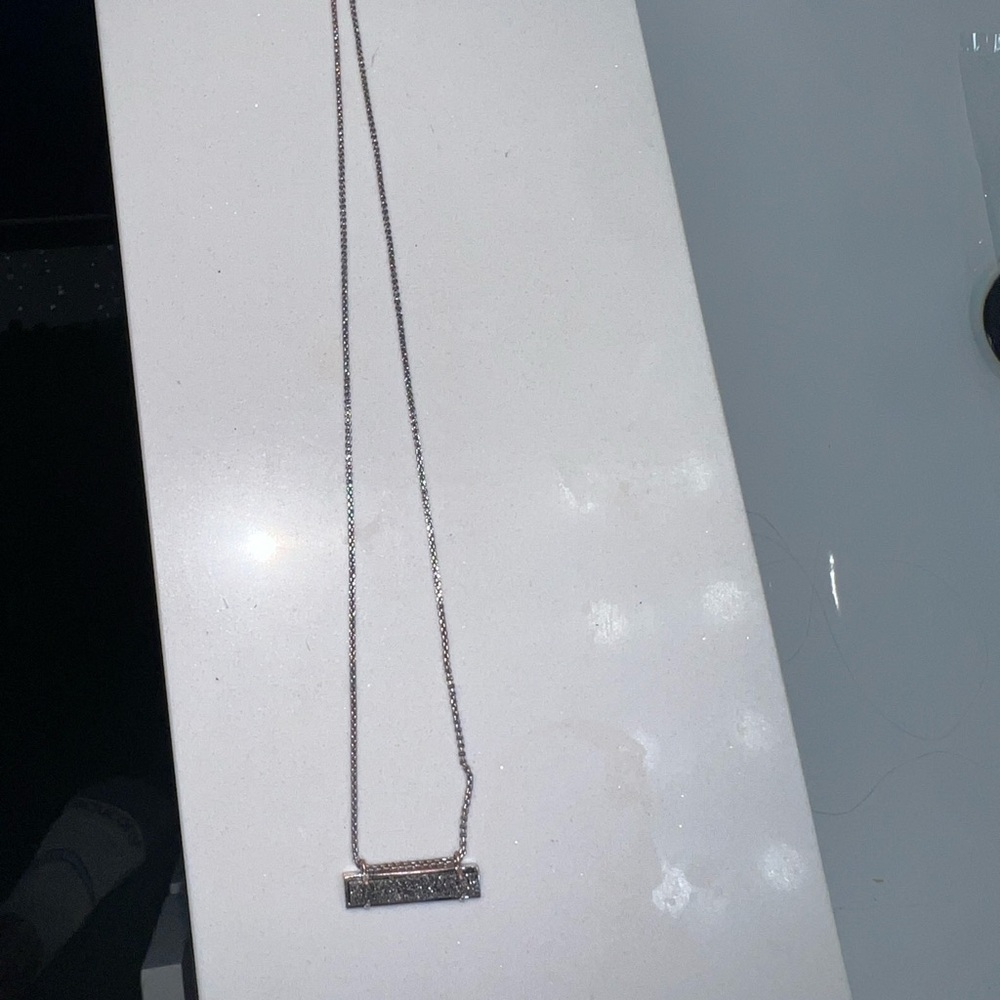 Kendra Scott, Silver Druzy necklace